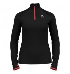 Maglione con 1/2 zip Odlo Axalp Ceramiwarm (nero- siesta) Donna