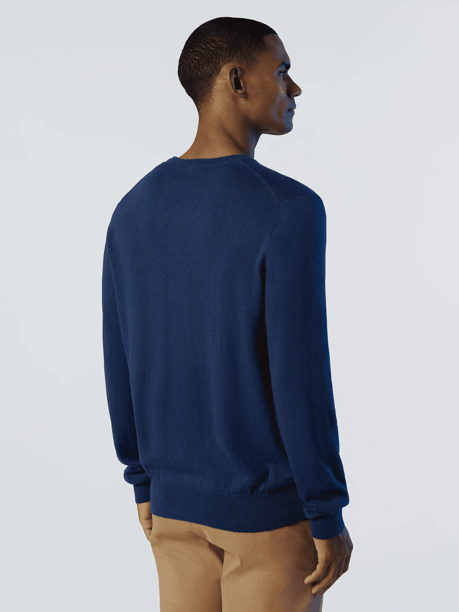 MAGLIONE DA UOMO NORTH SAILS 12GG KNITWEAR DARK DENIM 699858 0787