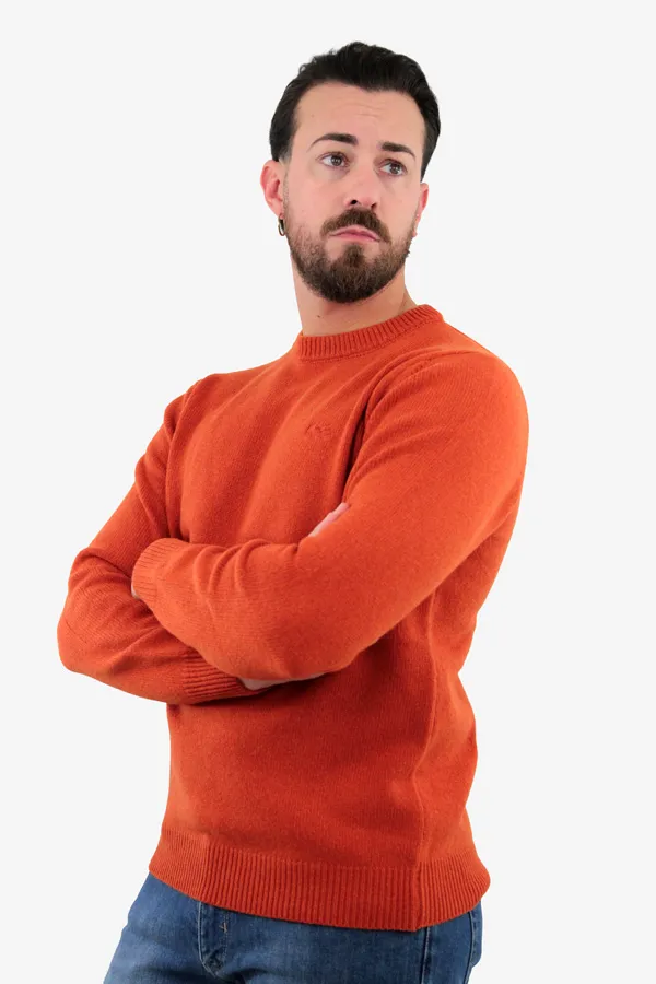 MAGLIONE GIROCOLLO ANDREA ARANCIONE 
