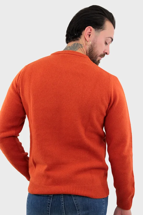 MAGLIONE GIROCOLLO ANDREA ARANCIONE 