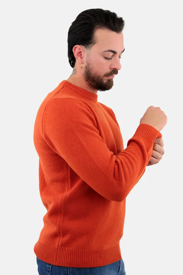 MAGLIONE GIROCOLLO ANDREA ARANCIONE 