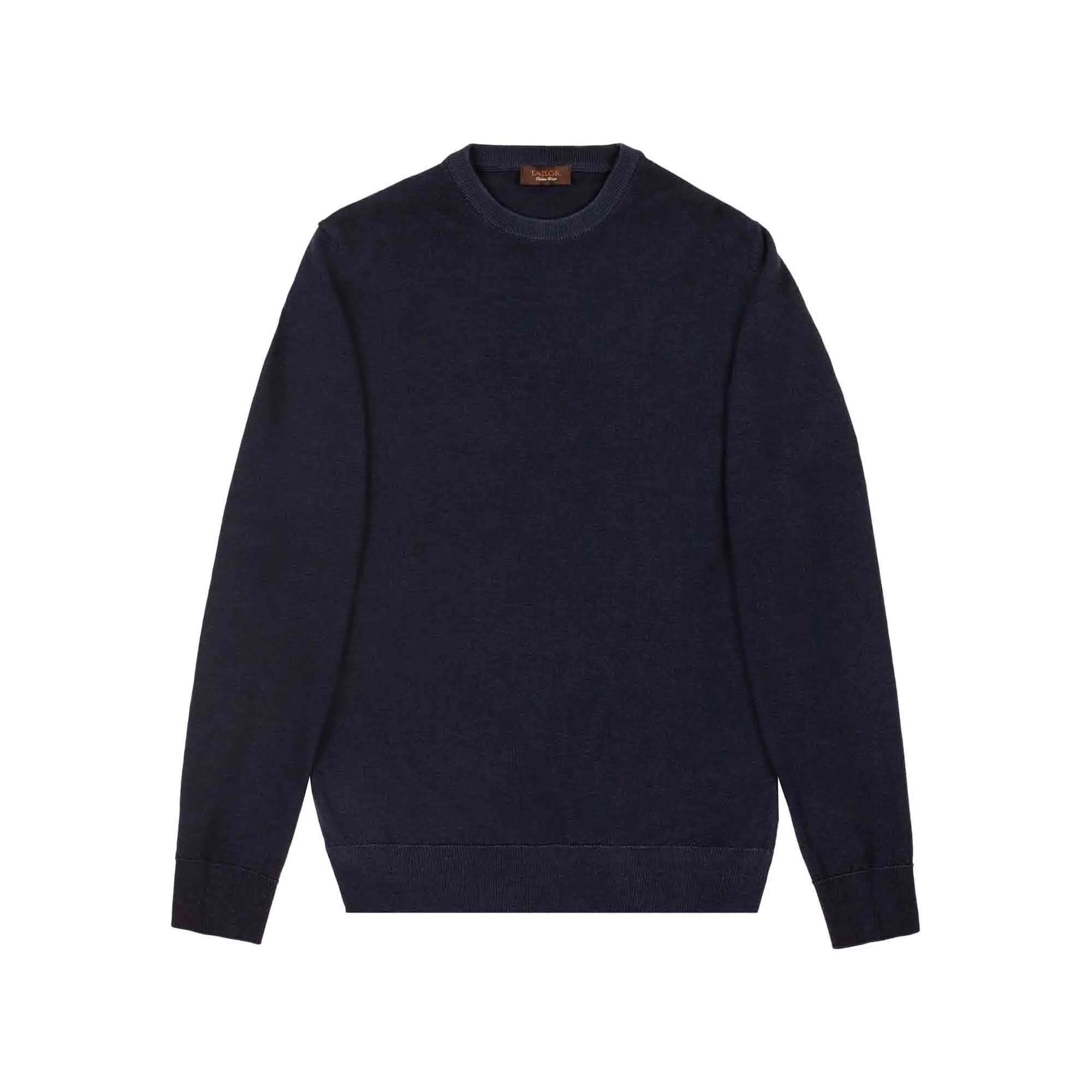 Maglione Girocollo Lana Blu