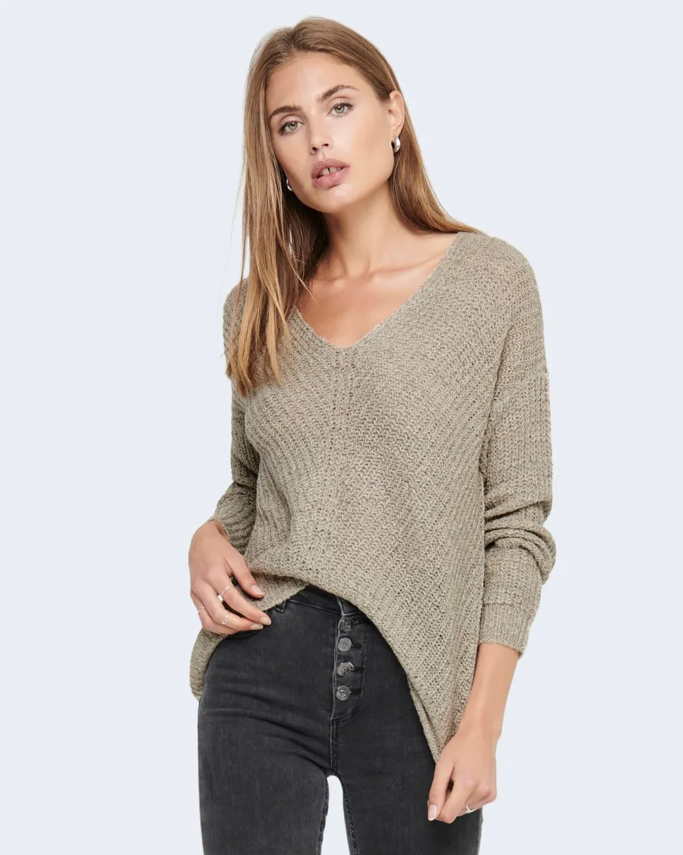 Maglione Jacqueline De Yong JDYNEW MEGAN L/S KNT NOOS Beige