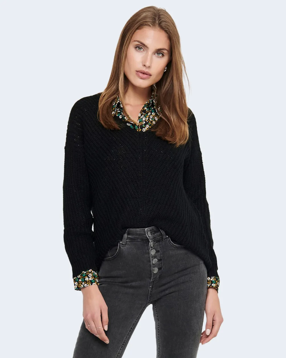 Maglione Jacqueline De Yong JDYNEW MEGAN L/S KNT NOOS Nero