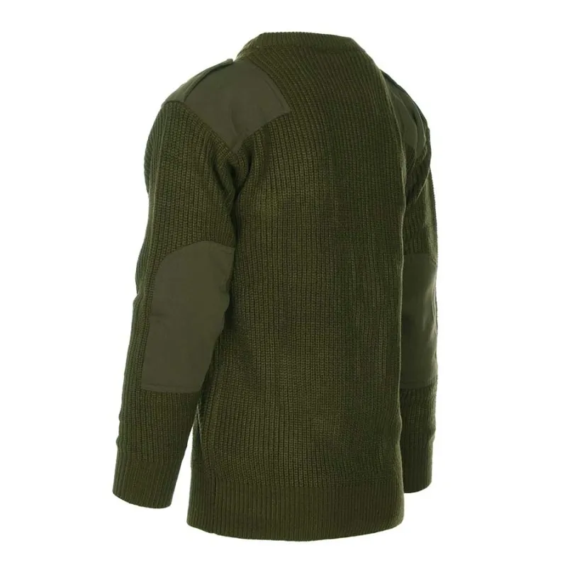 Maglione Nato con toppe su spalla e gomiti portagradi e taschino
