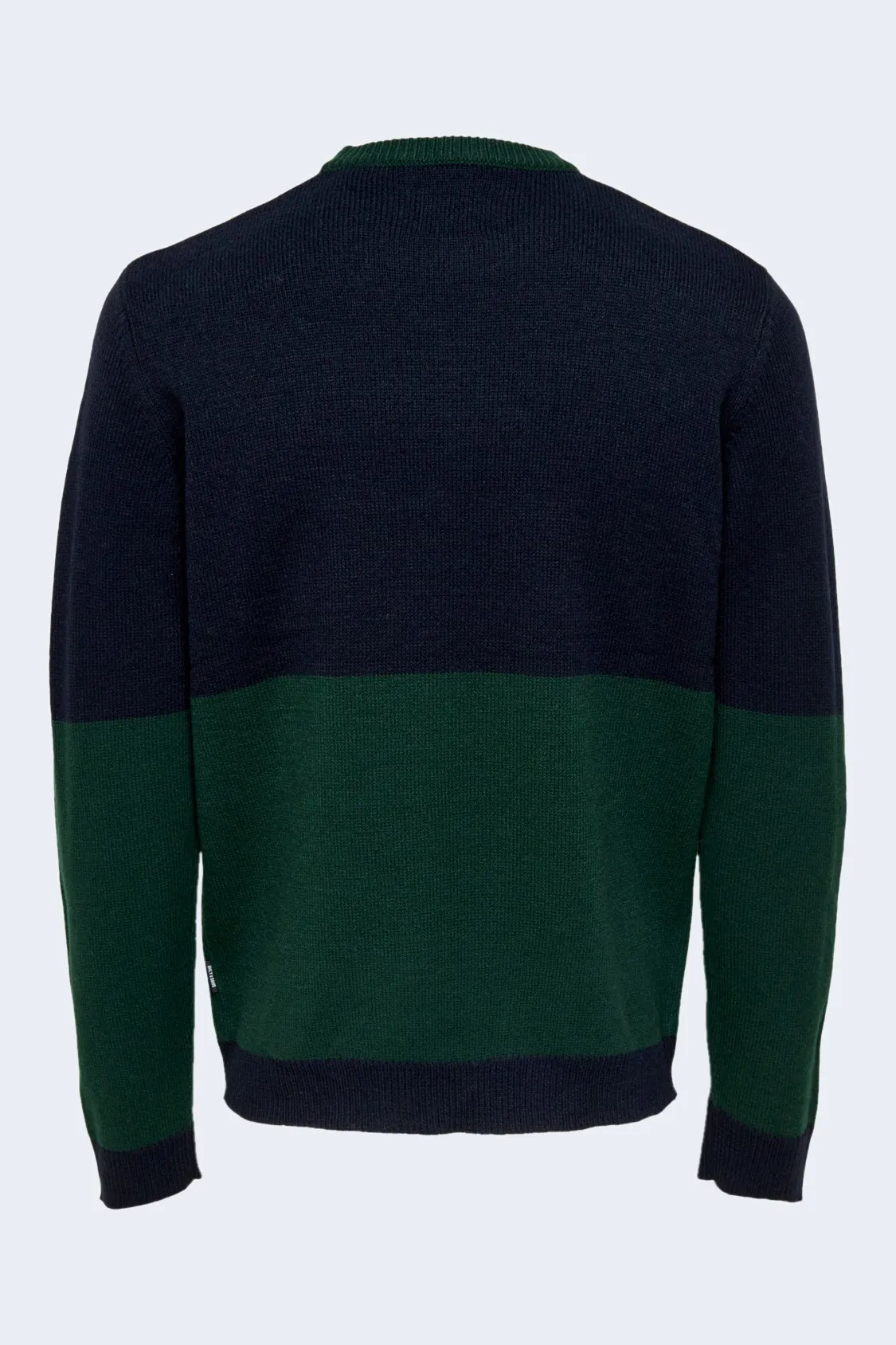Maglione Only & Sons onsxmas reg block crew knit Blue scuro