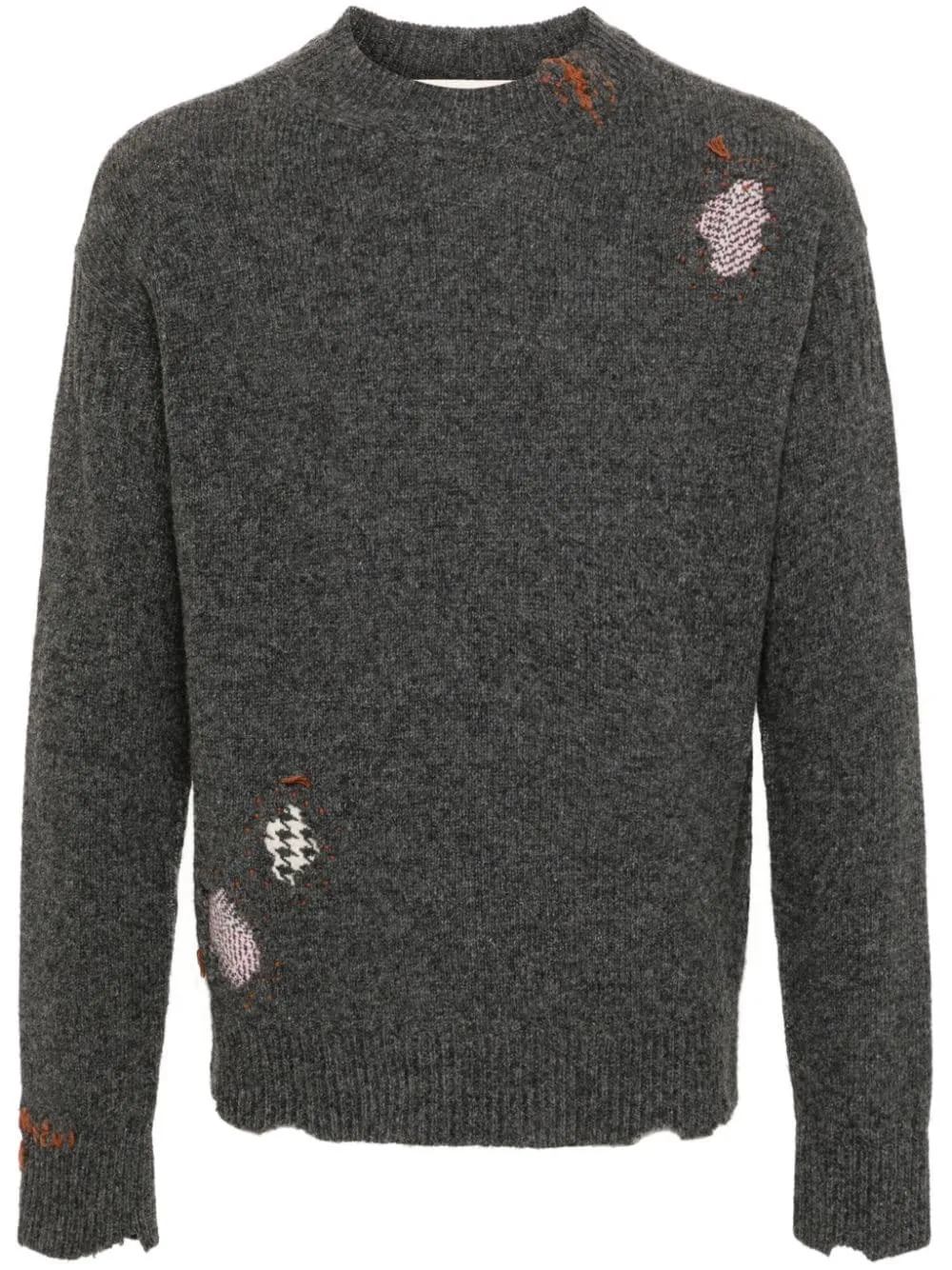 Maglione Shetland con effetto vissuto