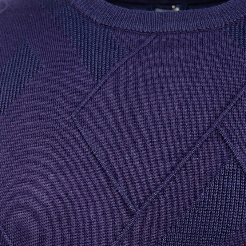 Maglione Uomo Viscosa Pesante Trama lavorata Maglia manica lunga girocollo Dresserd