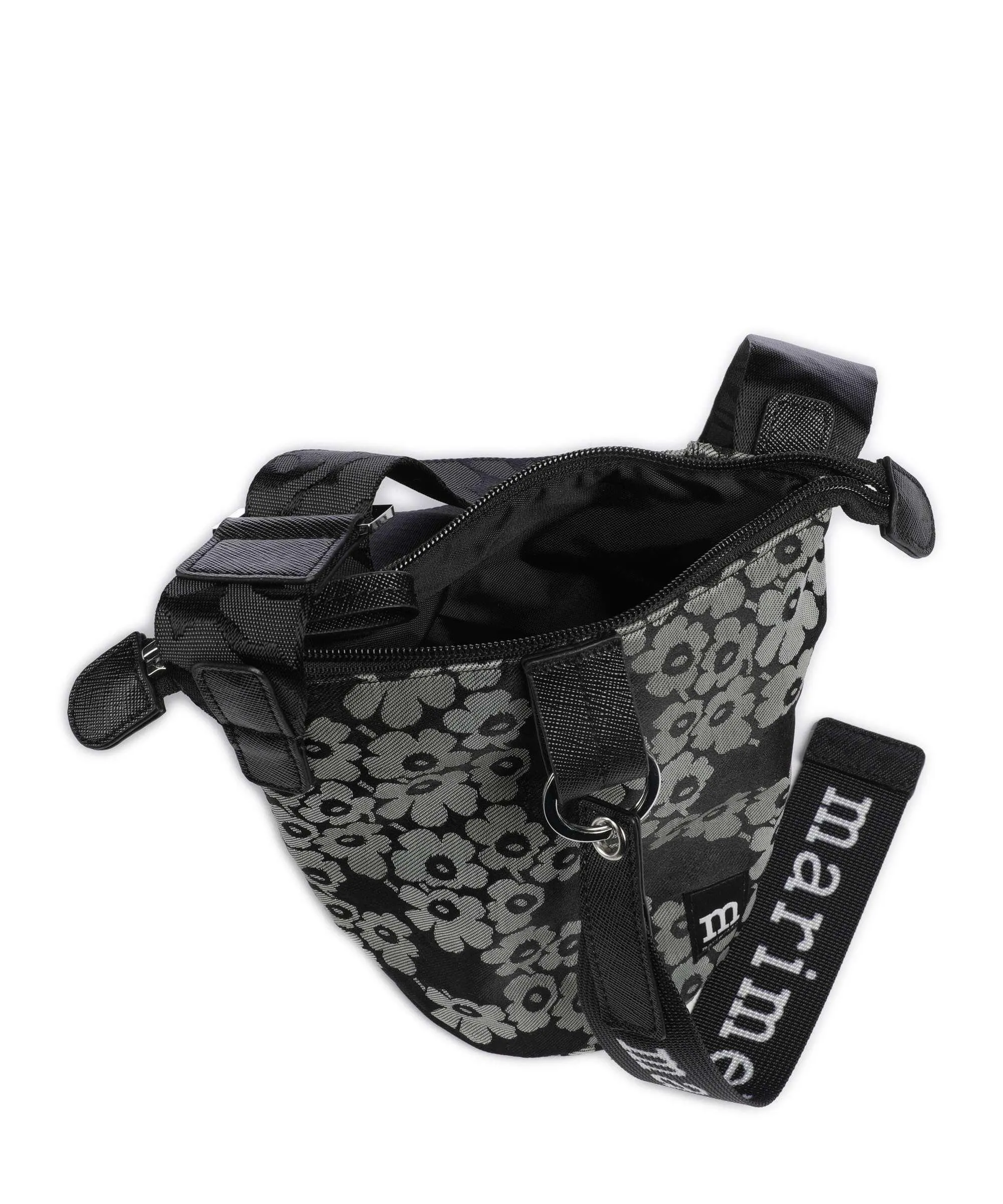  Marimekko Unikko Essential Borsa a tracolla poliestere nero  