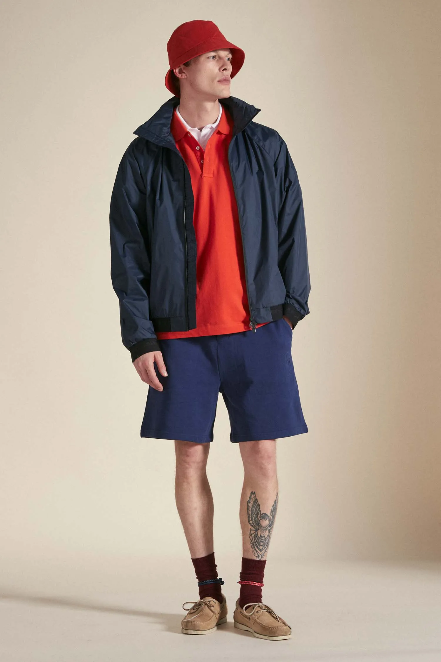 MELLOW – Windbreaker blu impacchettabile