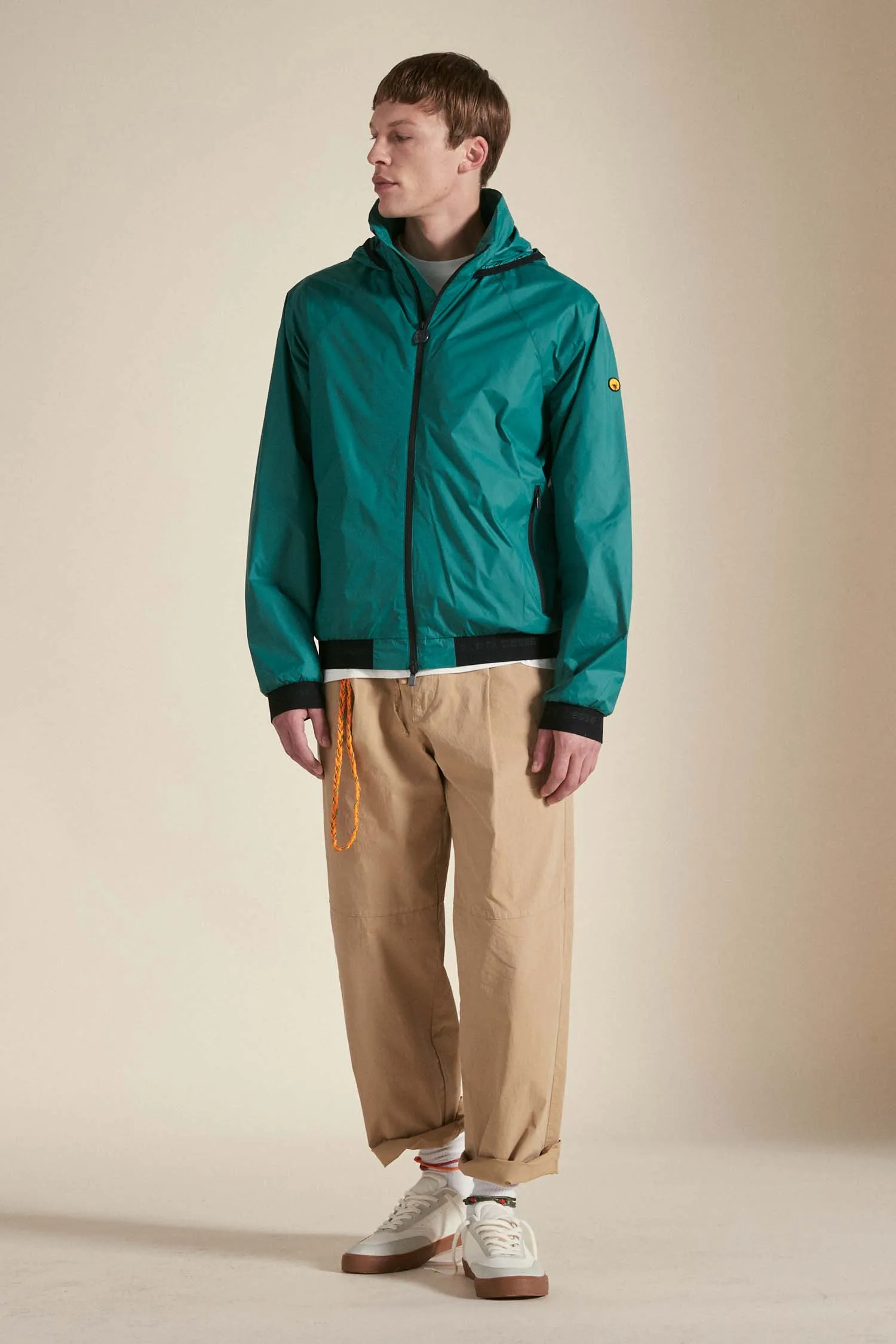 MELLOW – Windbreaker verde impacchettabile