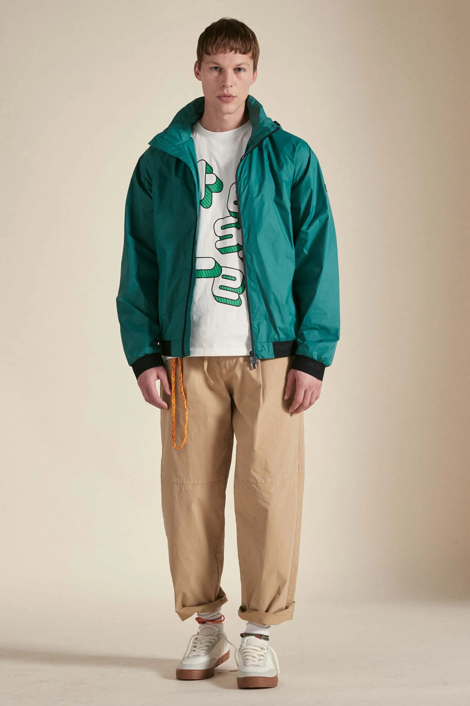 MELLOW – Windbreaker verde impacchettabile
