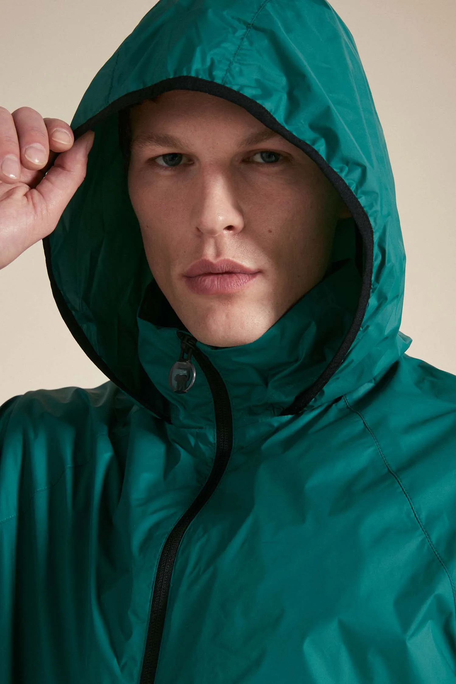 MELLOW – Windbreaker verde impacchettabile