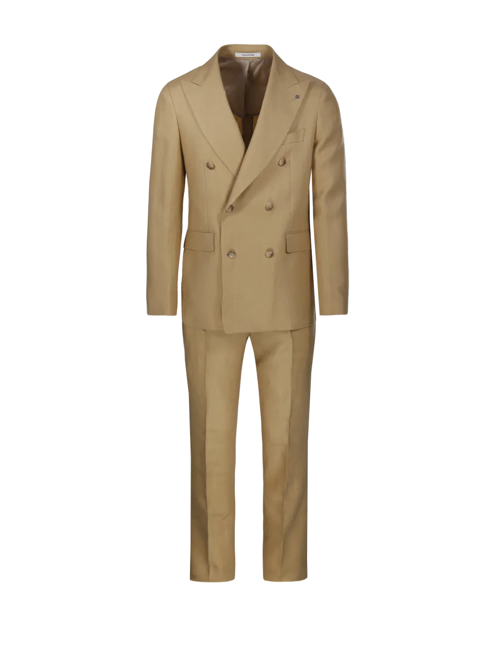 MEN TAGLIATORE NUDE LINEN SUIT