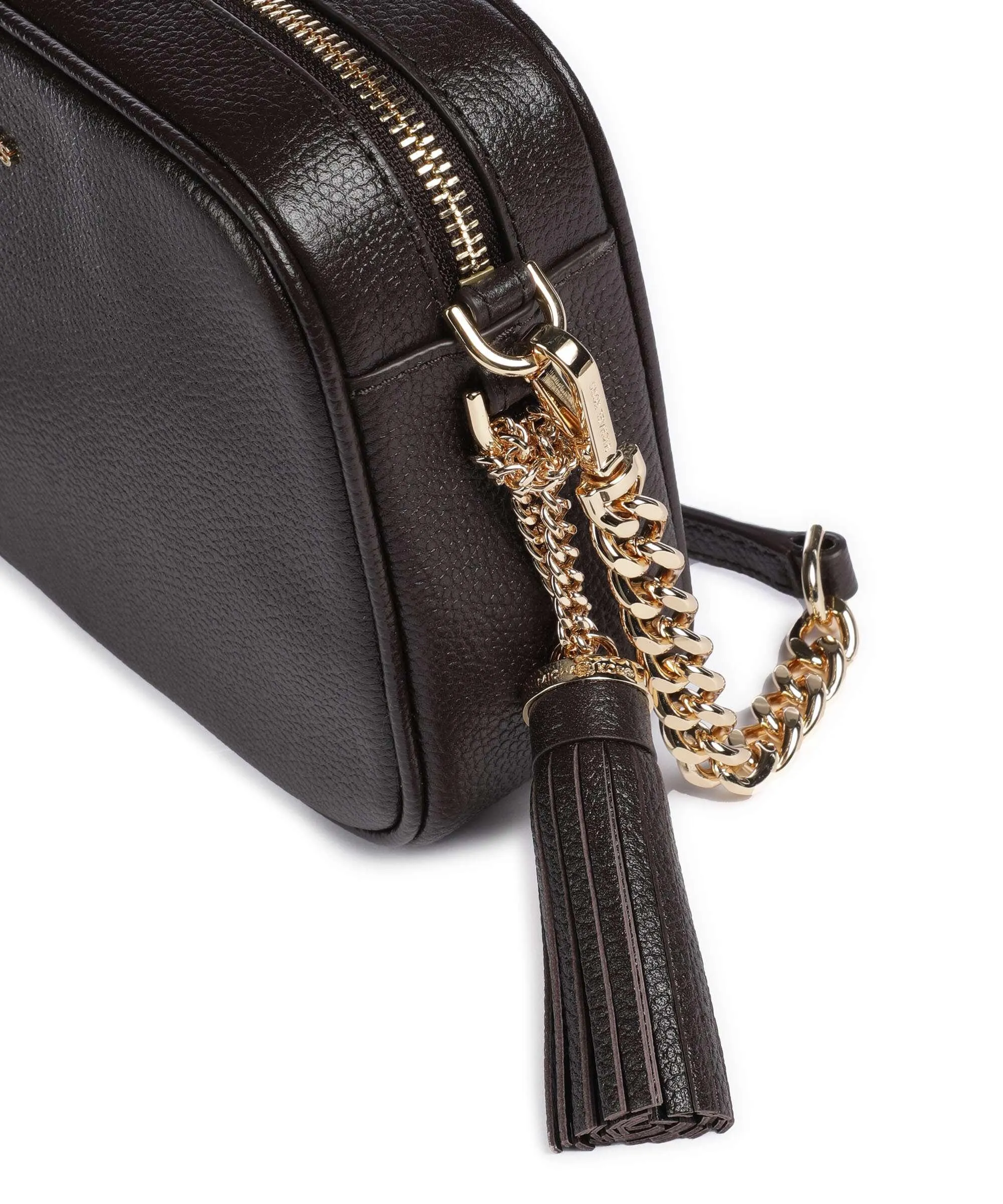  Michael Kors Jet Set Borsa a tracolla pelle di vacchetta grana cioccolato  