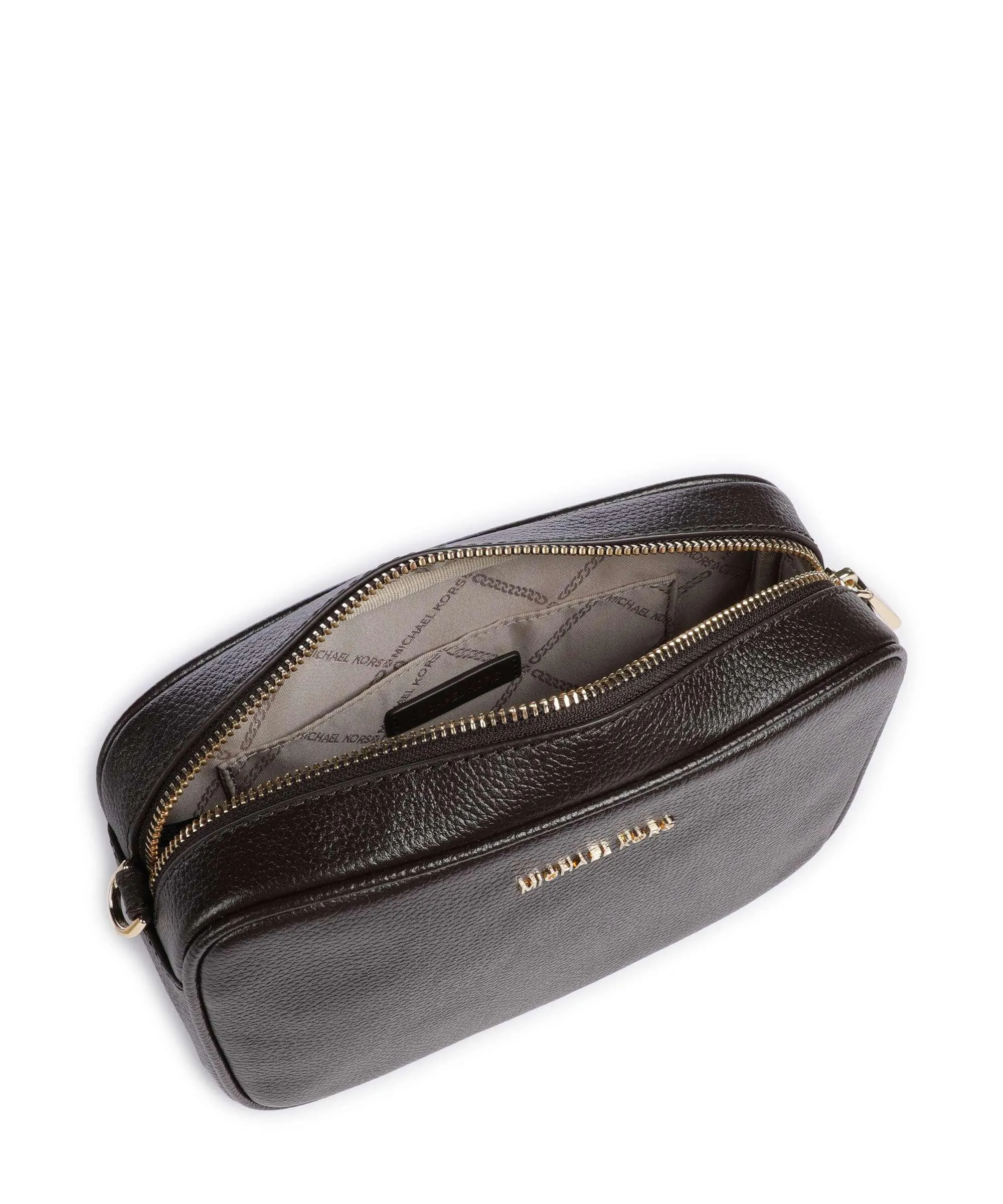  Michael Kors Jet Set Borsa a tracolla pelle di vacchetta grana cioccolato  