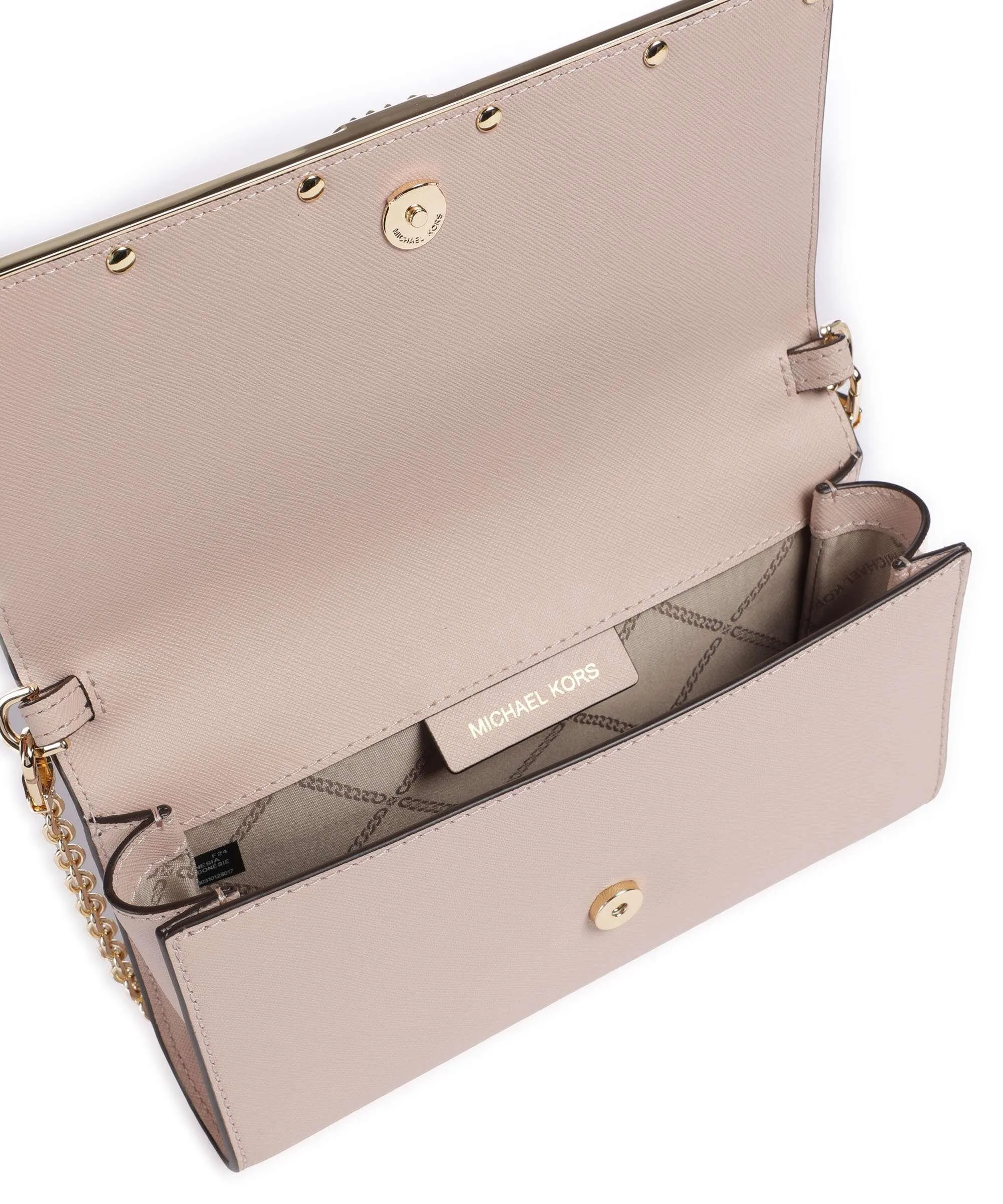  Michael Kors Mona Borsa a tracolla saffiano leather rosa antico  