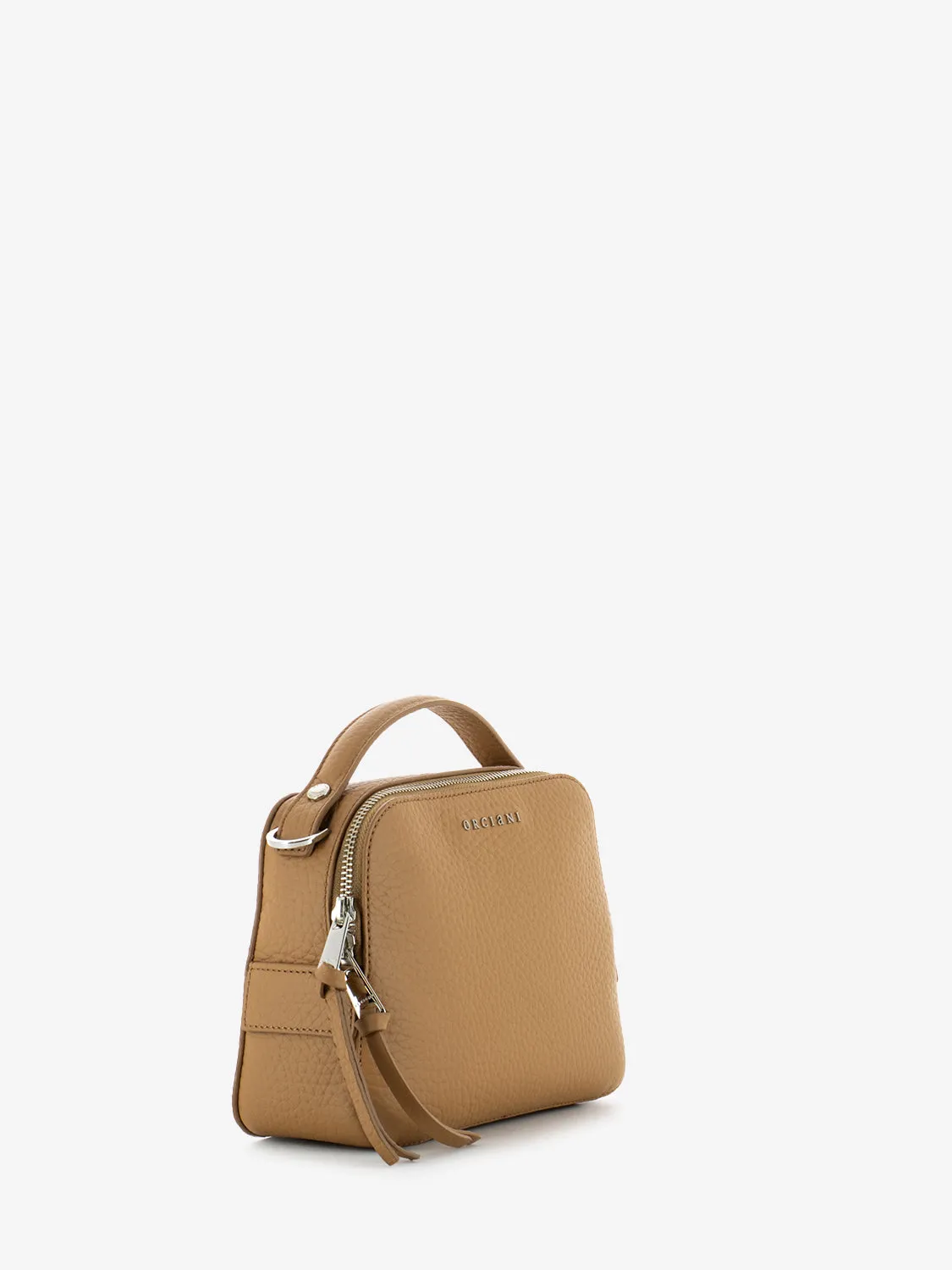Mini Bag Chéri Soft mini in pelle mandorla