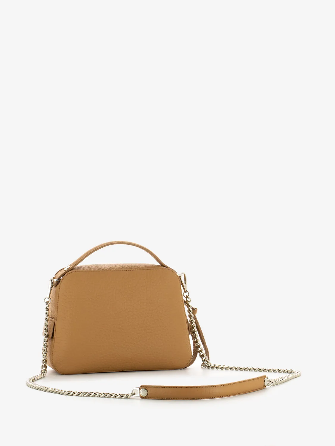 Mini Bag Chéri Soft mini in pelle mandorla