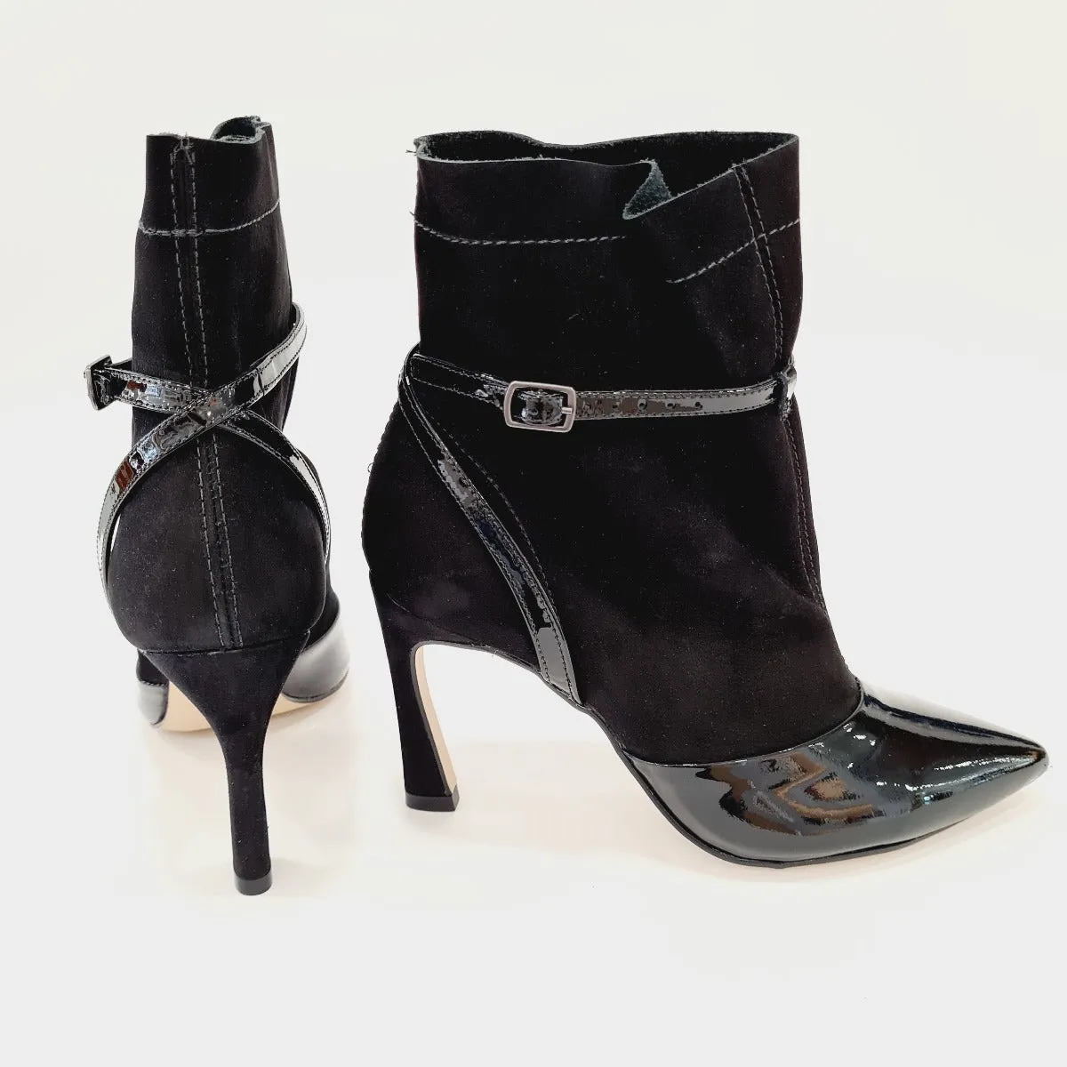 MissUnique Stivaletto  tacco alto 9 cm Naplak + Camoscio rif.59