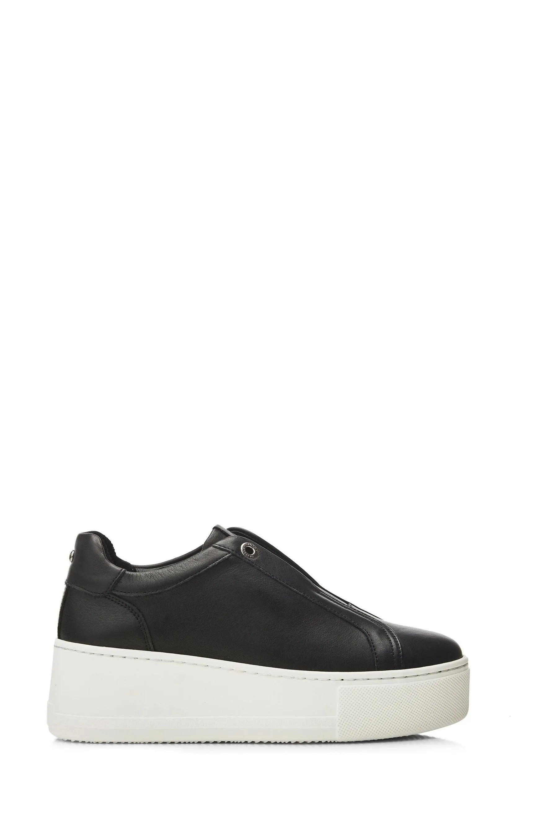 Moda in Pelle Auben Slip On Chunky Wedge Scarpe da ginnastica    