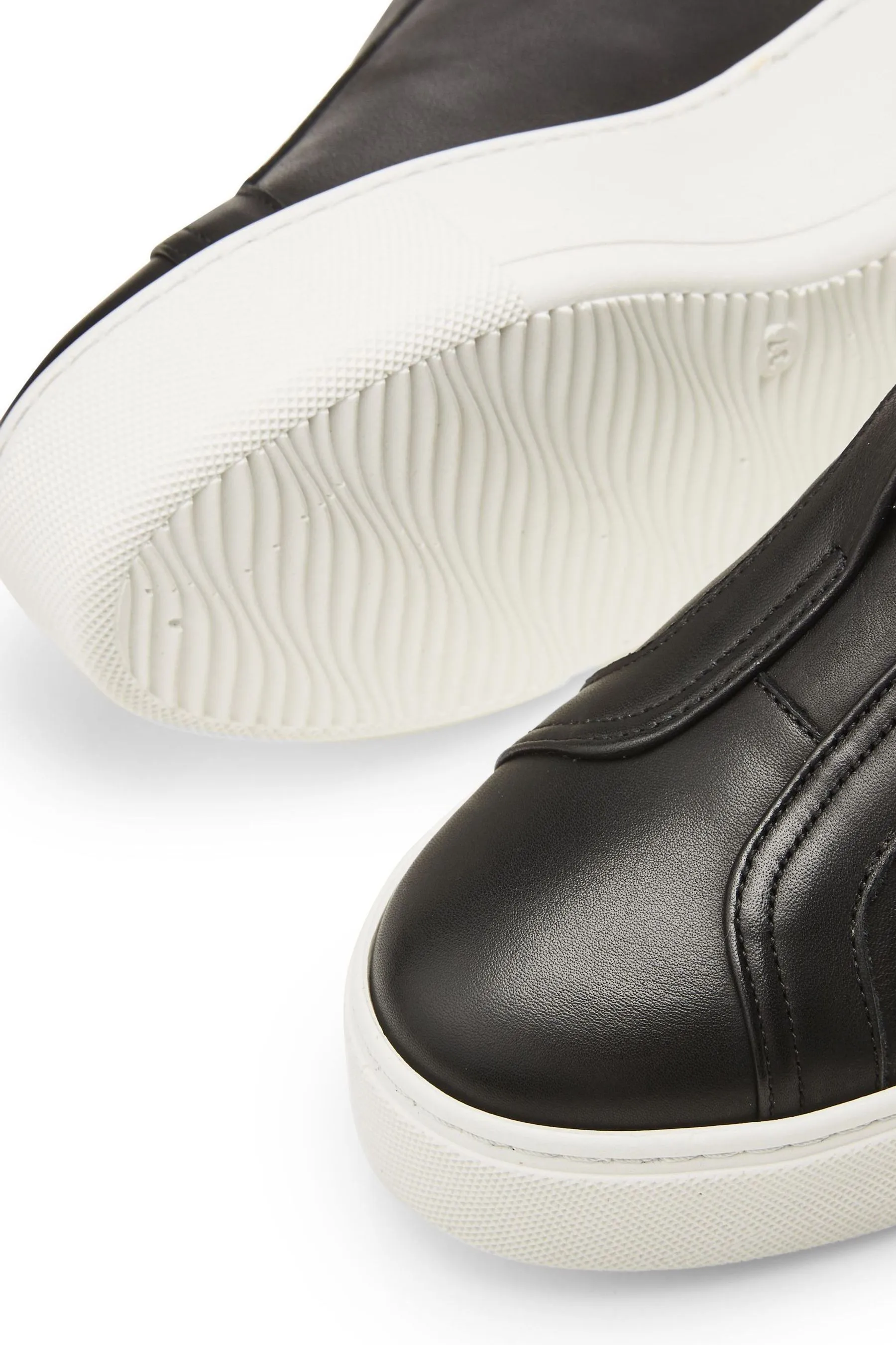 Moda in Pelle Auben Slip On Chunky Wedge Scarpe da ginnastica    