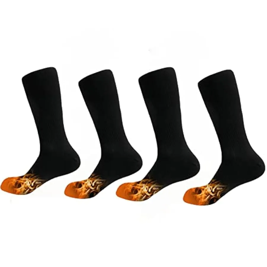 NIKJEBDF Calze riscaldabili, calze riscaldate, calze riscaldate, calze da sci, calze ricaricabili, calde, per sport all’aria ape