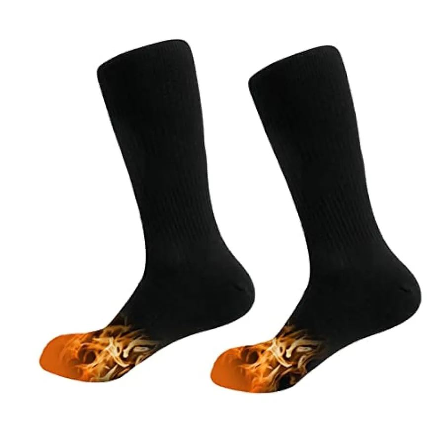 NIKJEBDF Calze riscaldabili, calze riscaldate, calze riscaldate, calze da sci, calze ricaricabili, calde, per sport all’aria ape