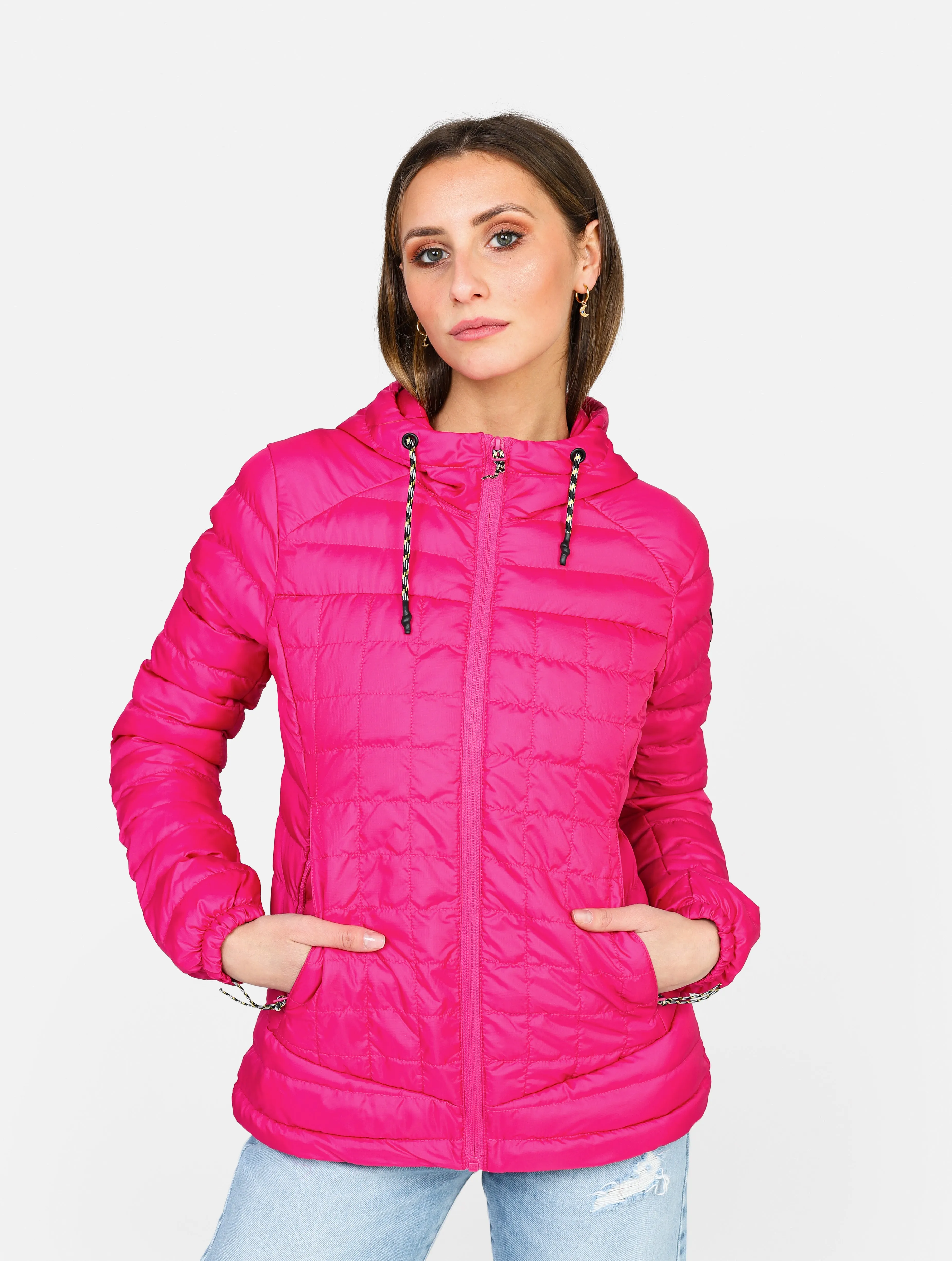 Padded hoody jacket ciesse piumini active realizzato in tessuto ripstop con zip ed imbottitura. Ha una zip sul petto CHARITYFUXI