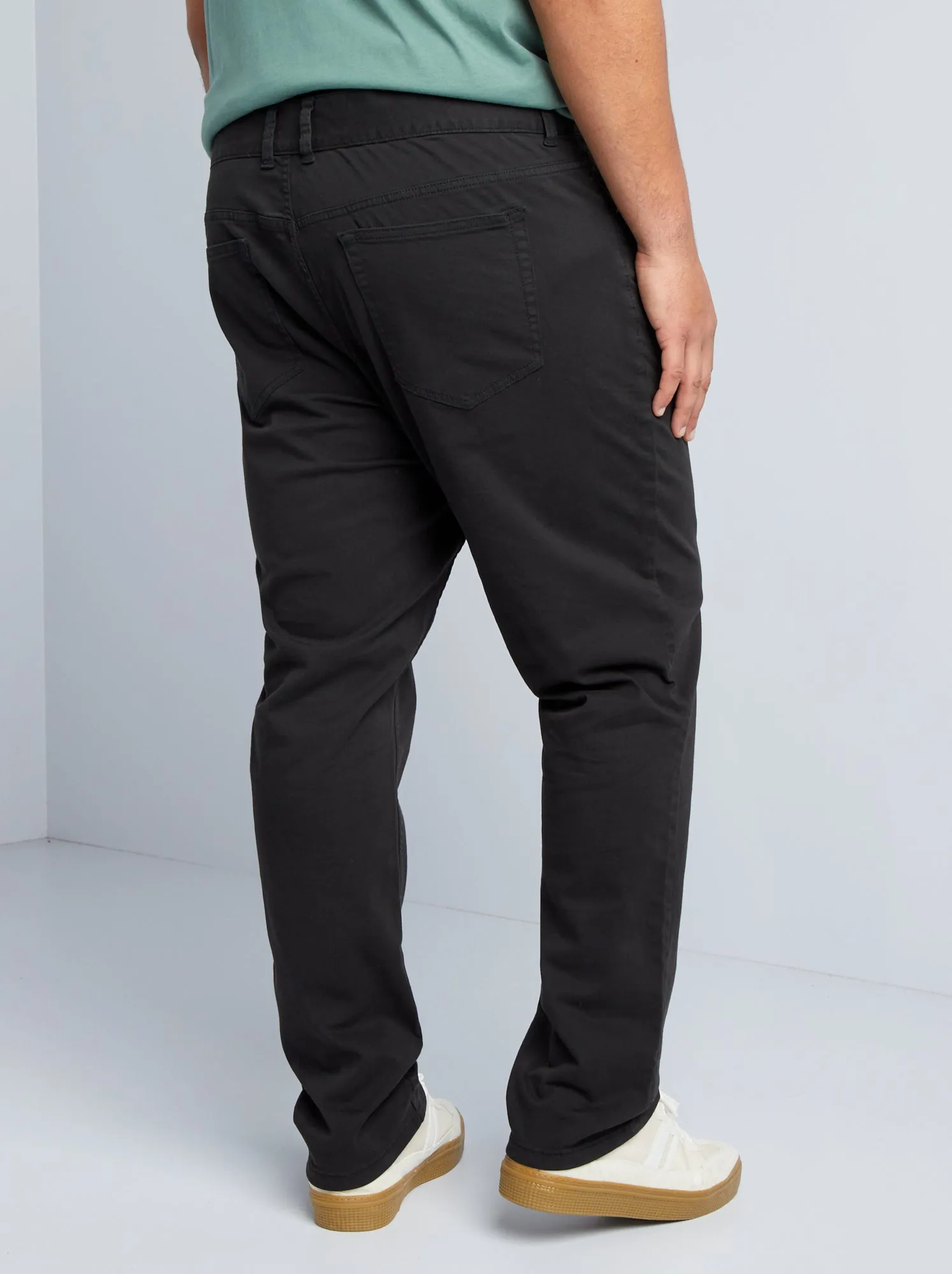 Pantaloni 5 tasche fitted L34 - nero