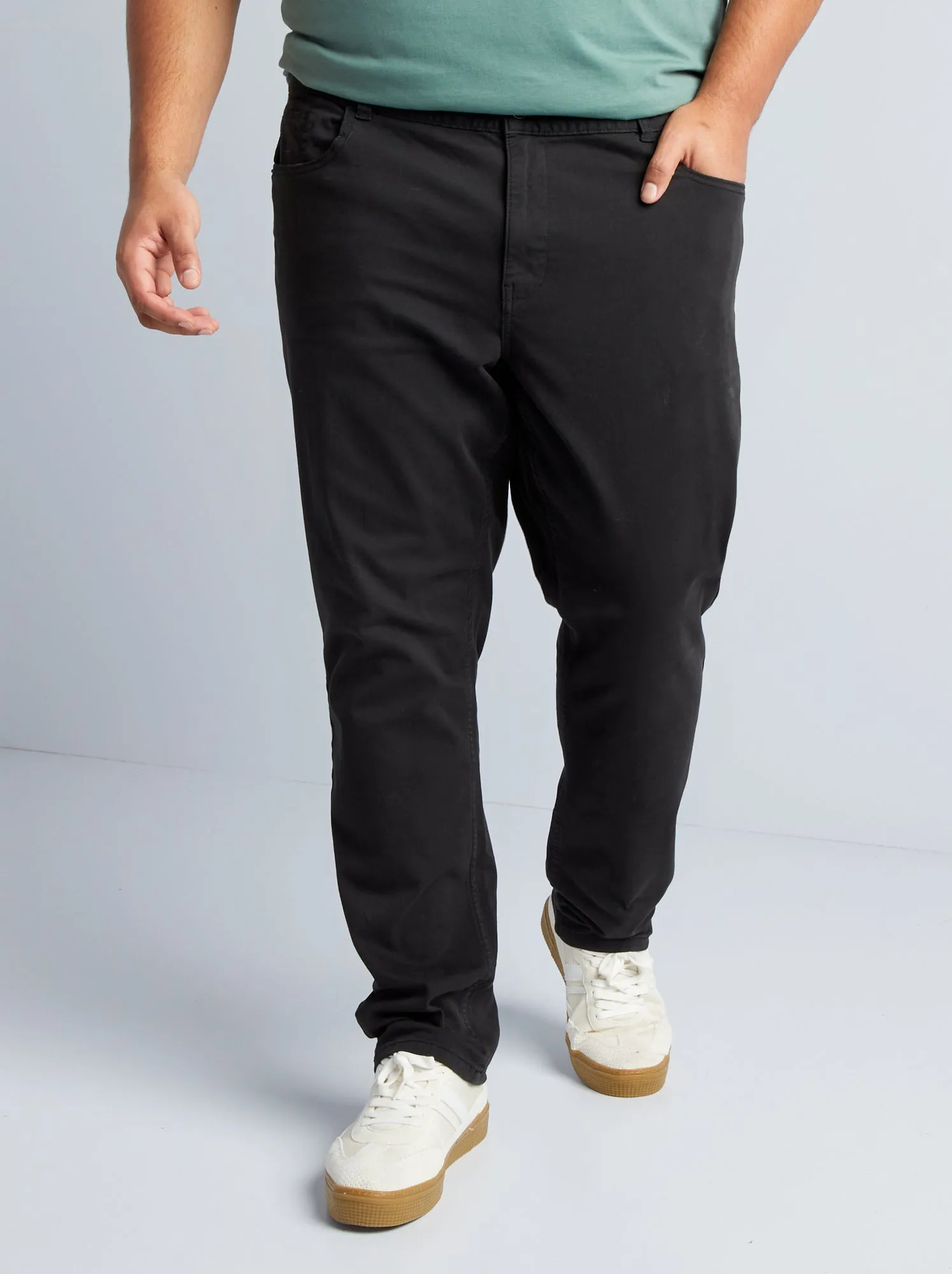 Pantaloni 5 tasche fitted L34 - nero