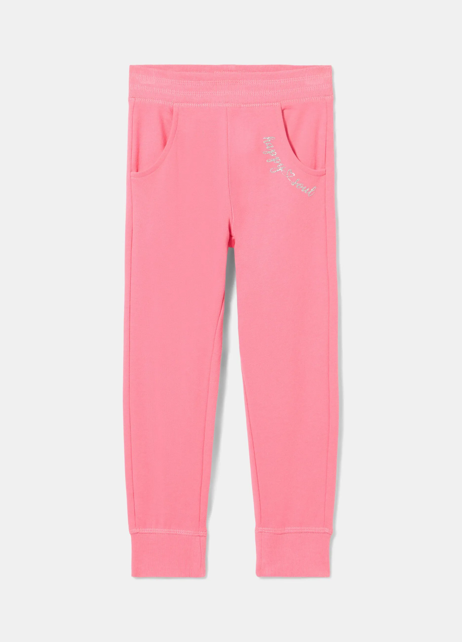 Pantaloni in felpa di puro cotone bambina