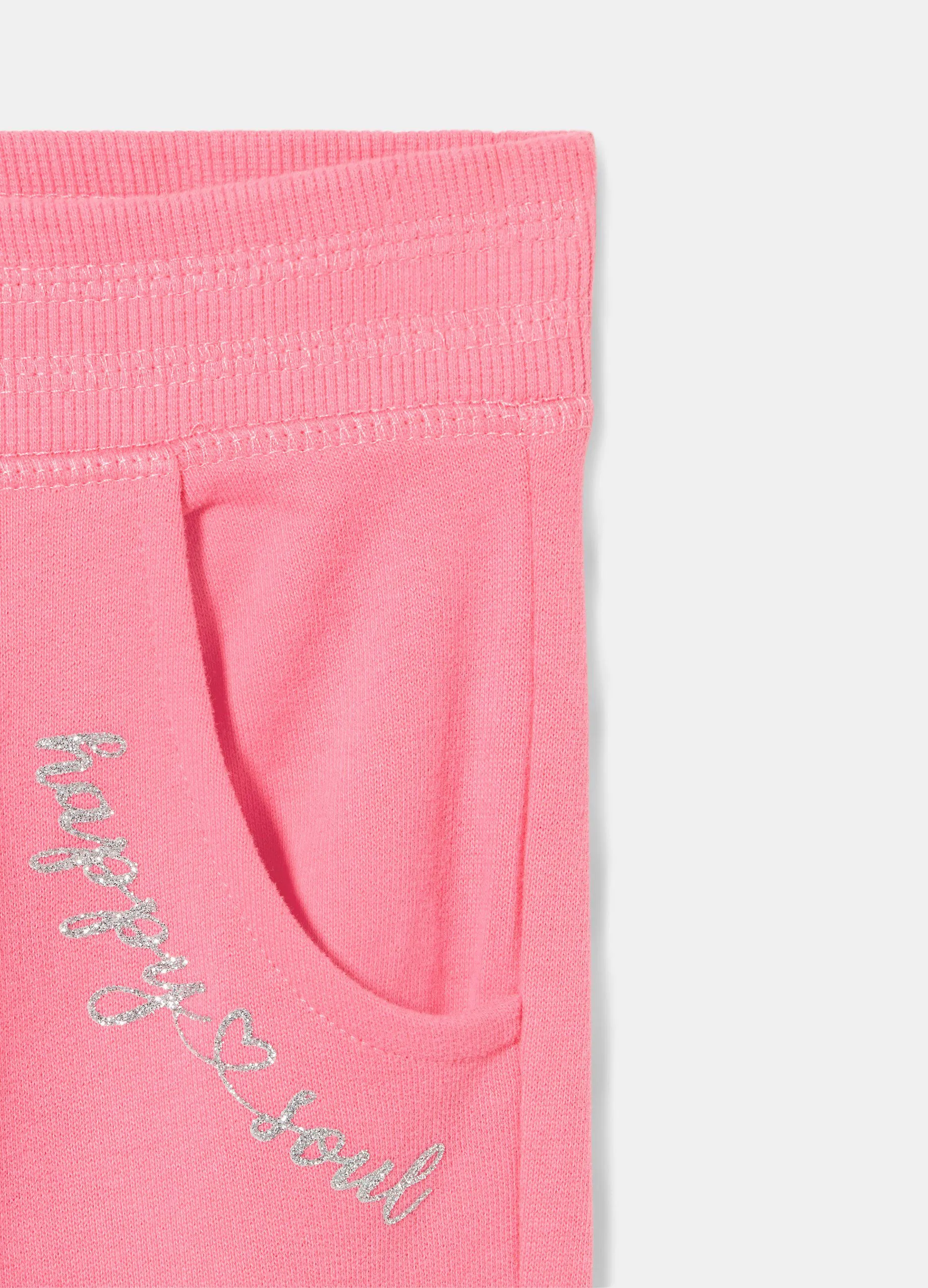 Pantaloni in felpa di puro cotone bambina