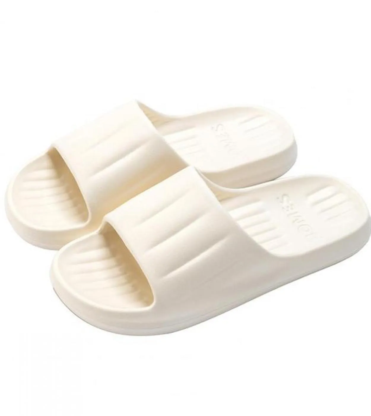 Pantofole da casa da donna Tacco piatto Suola morbida antiscivolo Piattaforma spessa Pantofole da bagno con suola imbottita in E