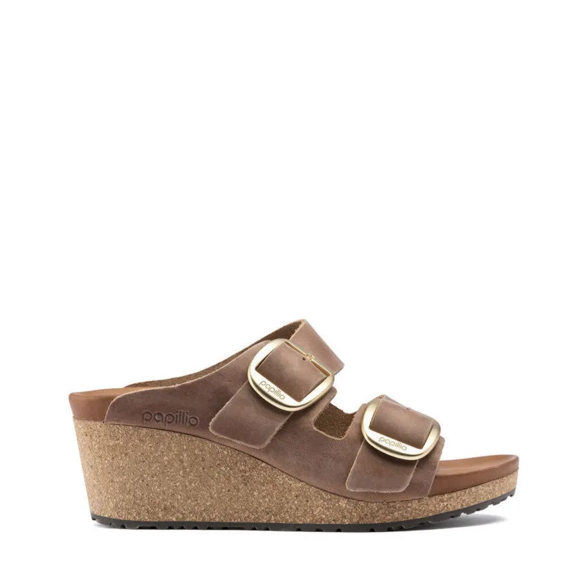 PAPILLIO SANDALO NORA BIG BUCKLE 1015818 COGNAC