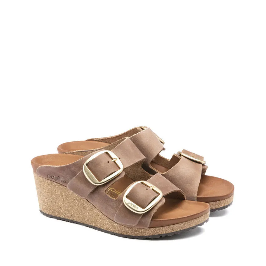 PAPILLIO SANDALO NORA BIG BUCKLE 1015818 COGNAC