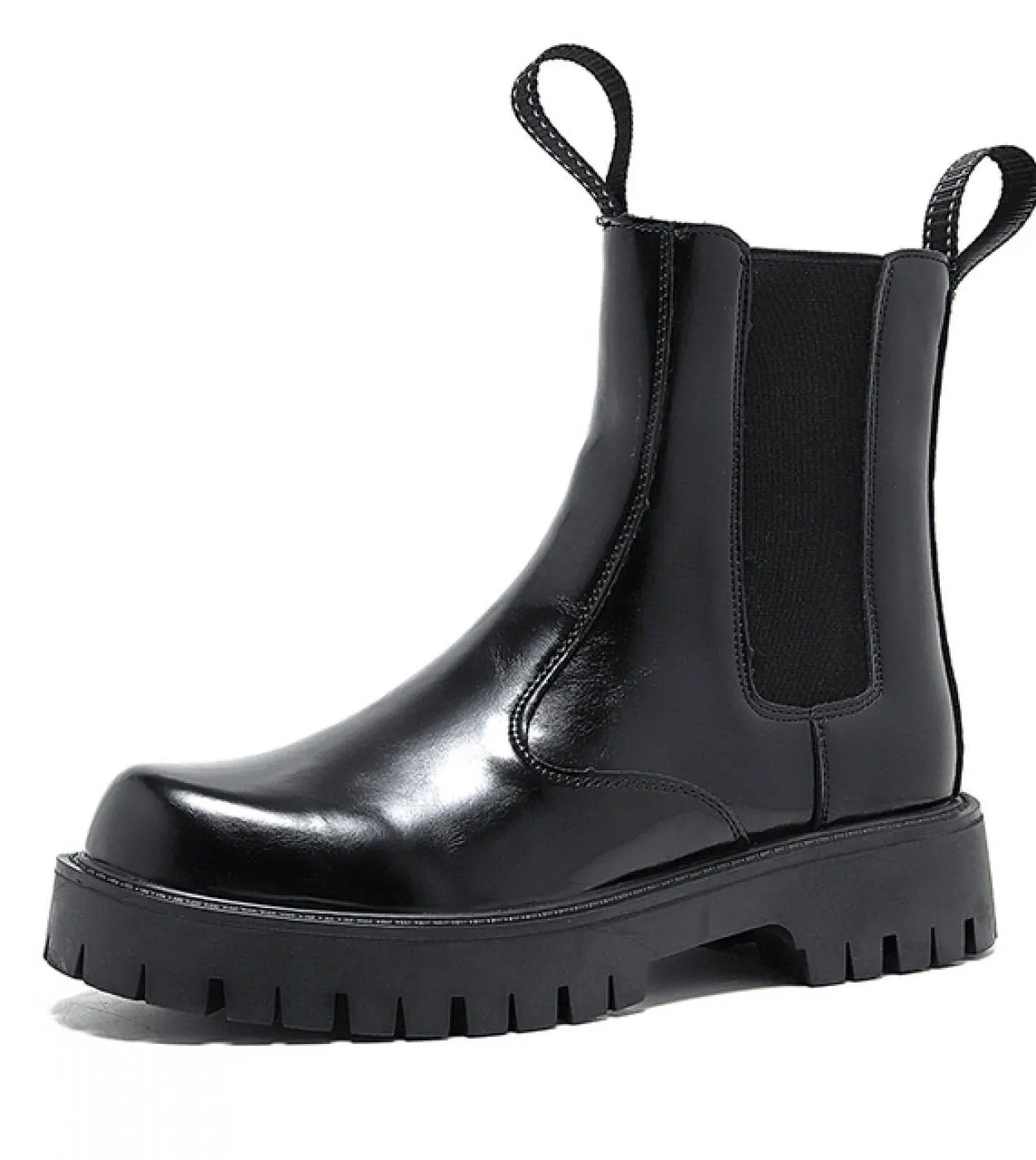 Pelle Walking Show Scarpe alte Stivali da motociclista in pelle Stivali Chelsea Primavera