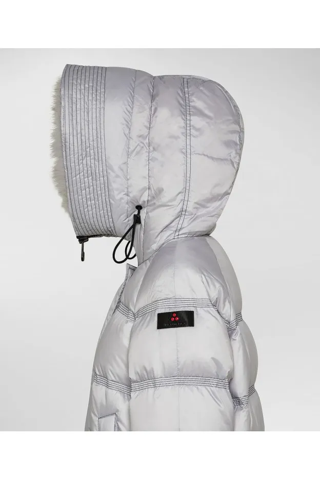 Peuterey Takan MQ 02 Fur Piumino Fashion e Functional Jacket Grigio Gelo
