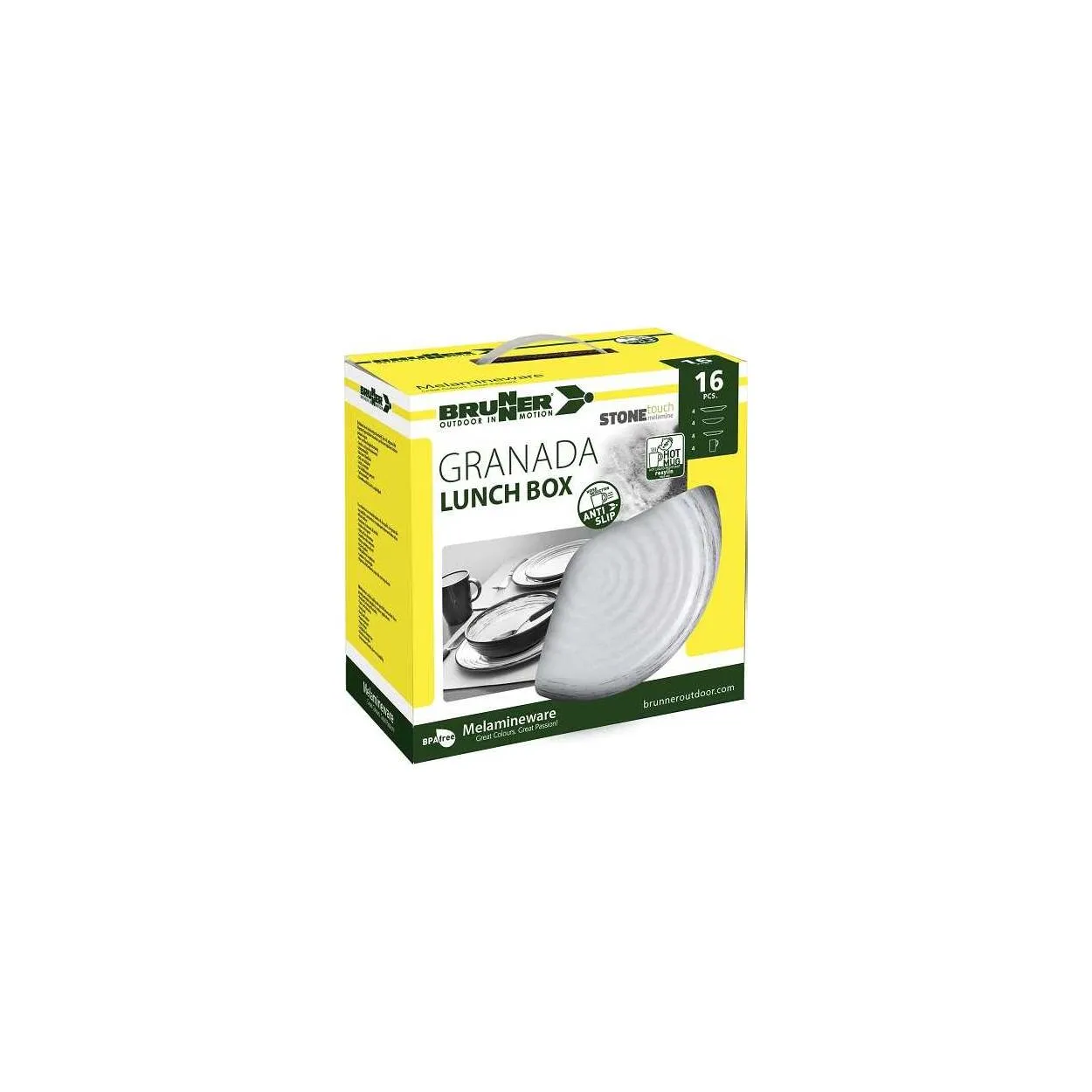 Piatti melaimna Touch Stone LUNCH BOX GRANADA 16 pz Brunner