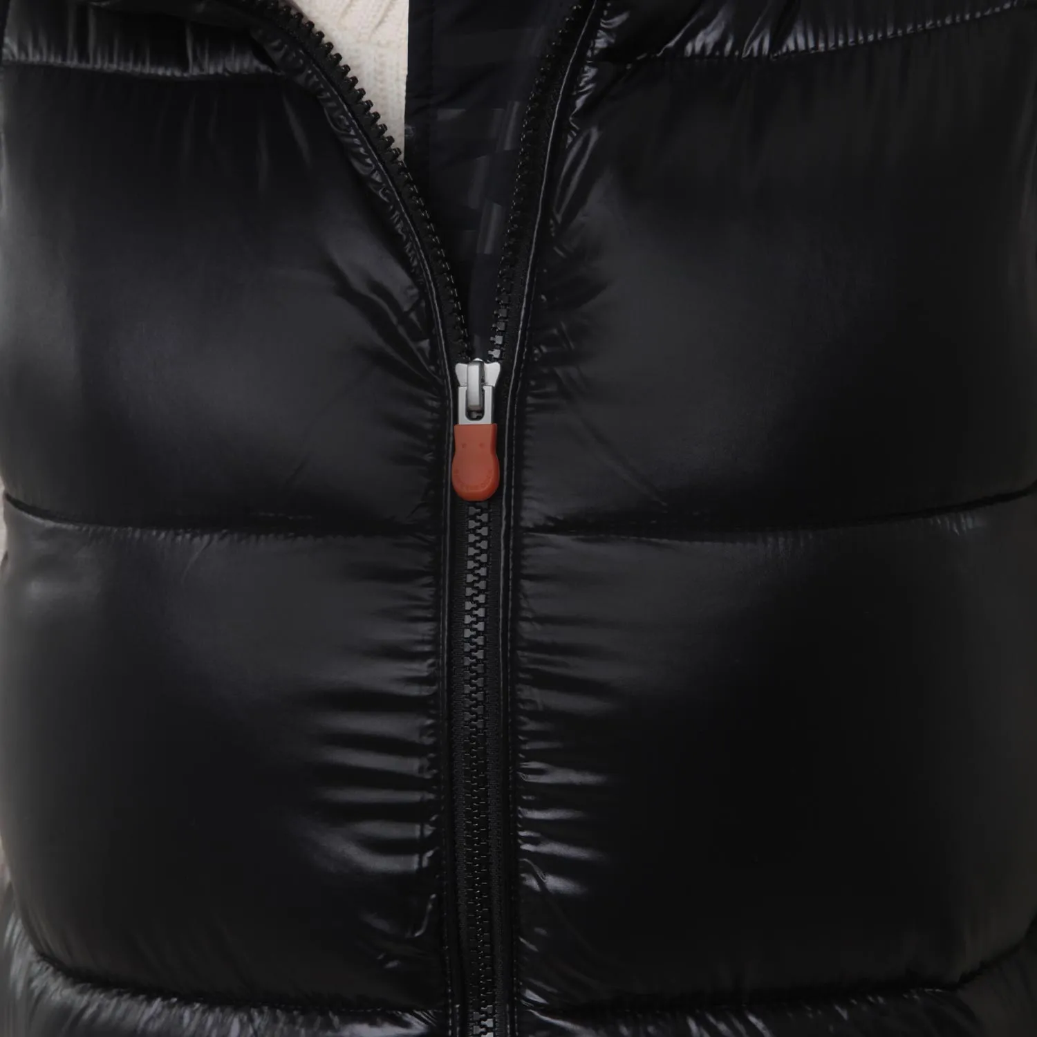 Piumino Gilet Uma Nero Semilucido Teen E Ragazza