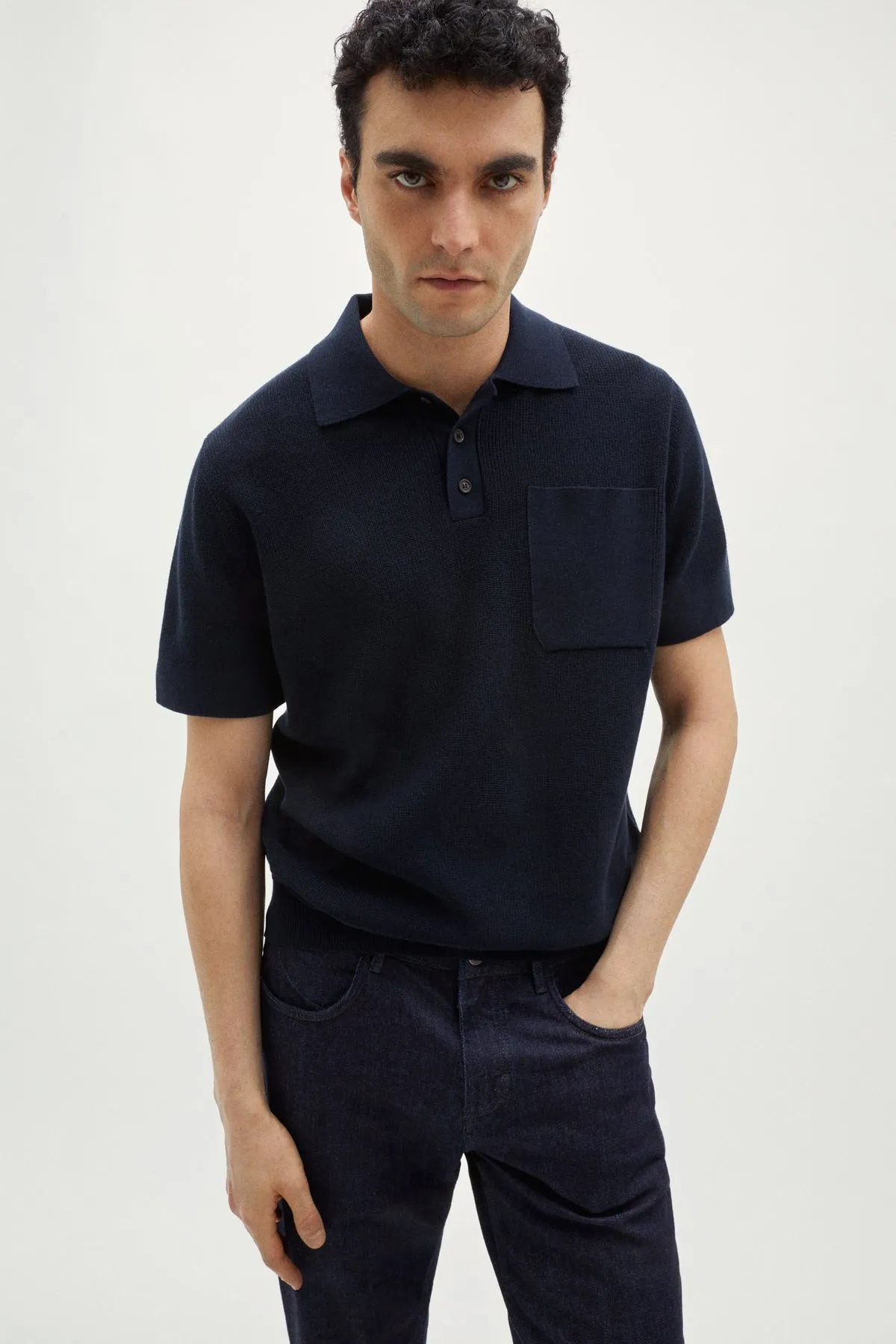 Polo a Costine in Cotone Organico