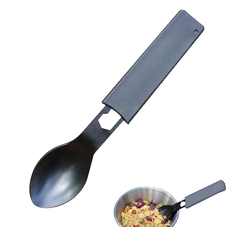 Posate da cucina all’aperto, Posate da picnic da cucina Posate da picnic da viaggio Cucchiaio Forchetta Utensile da campeggio, U