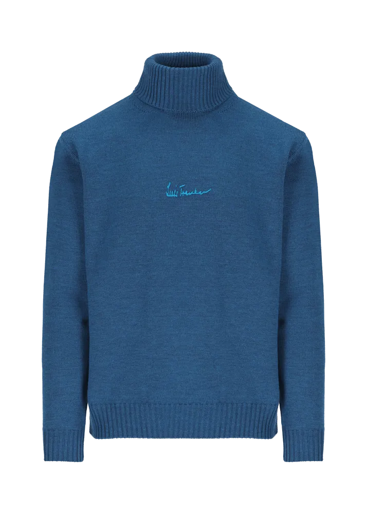 Pullover a collo alto in lana merino Luwalbert    