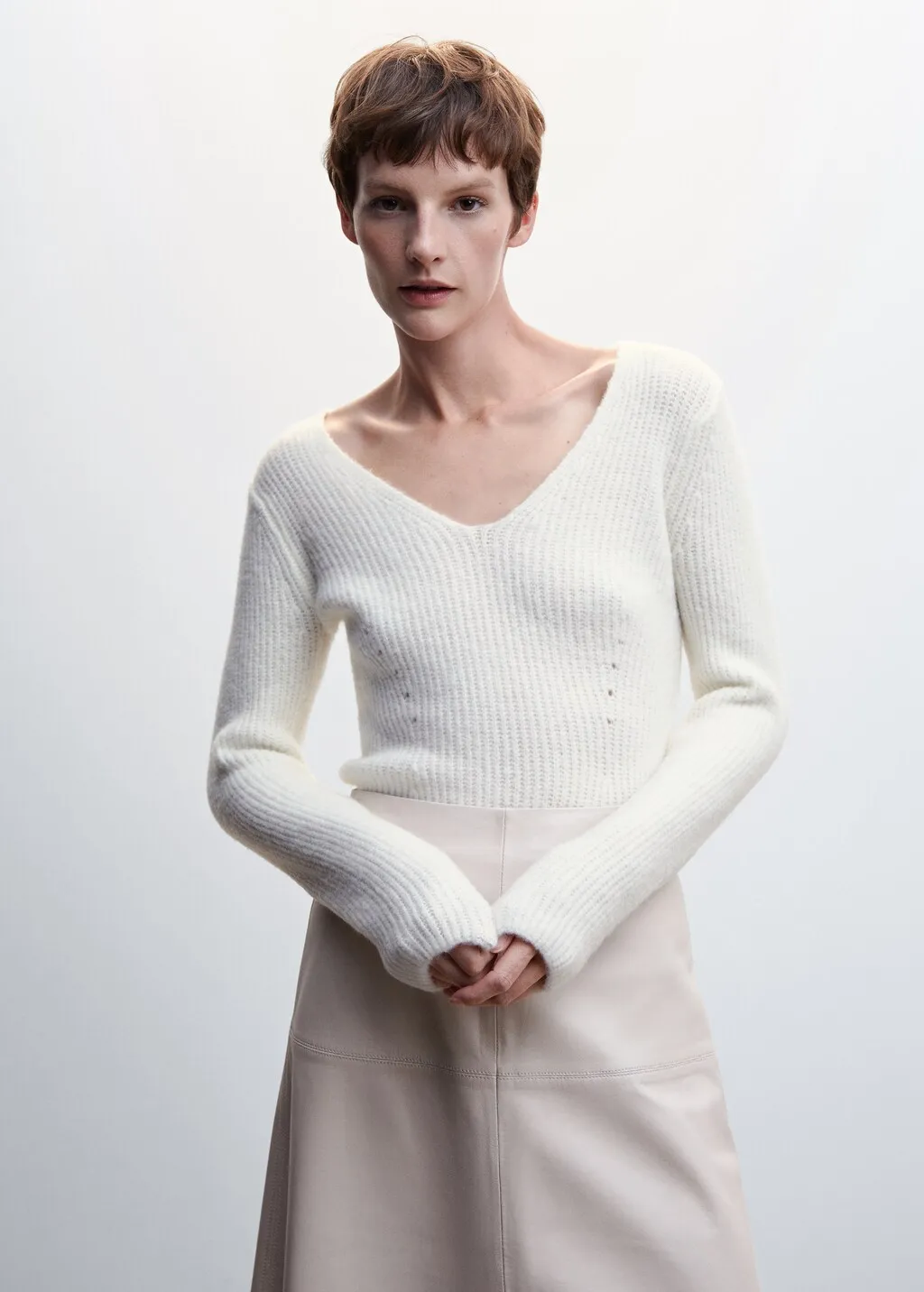Pullover collo a V