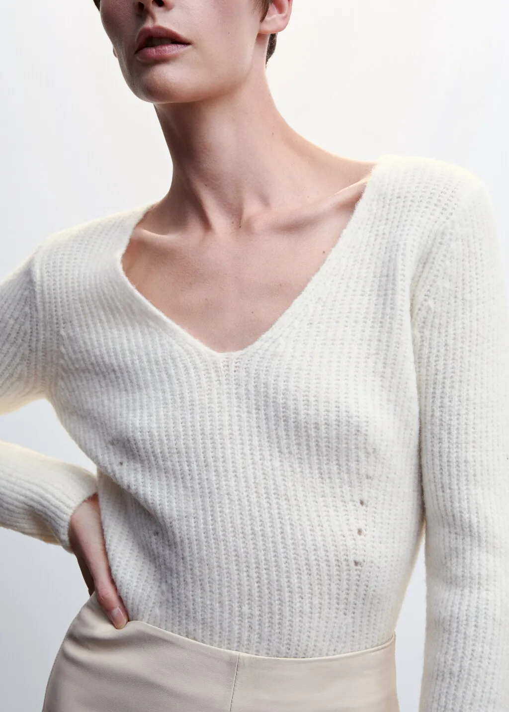 Pullover collo a V