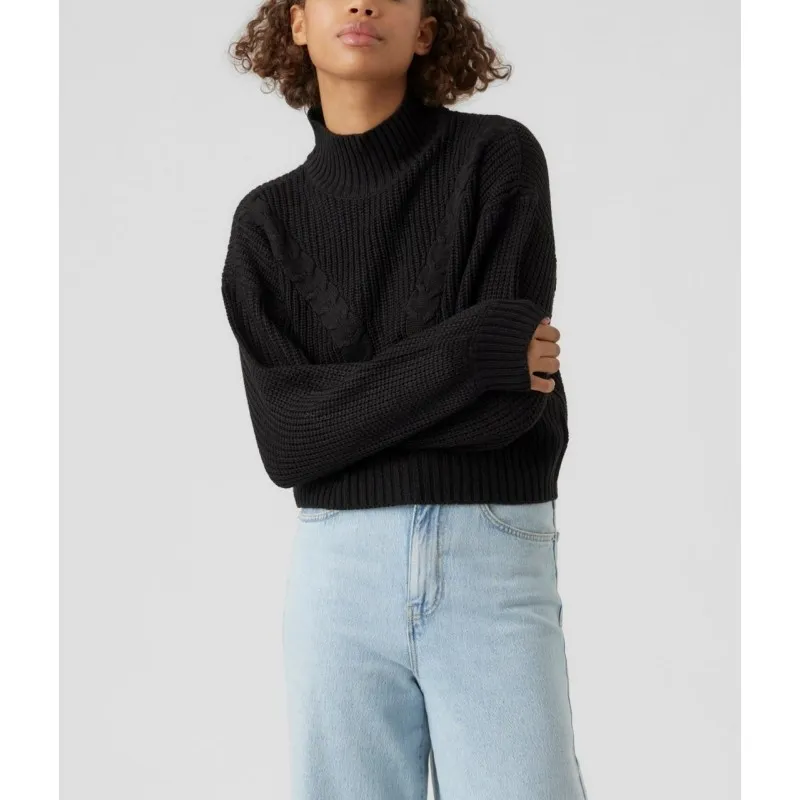 PULLOVER COLLO ALTO MANICHE A PALLONCINO VERO MODA