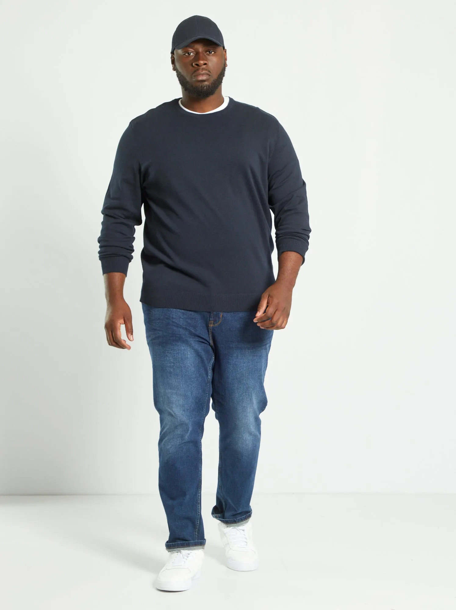 Pullover in maglia jersey leggera - - blu