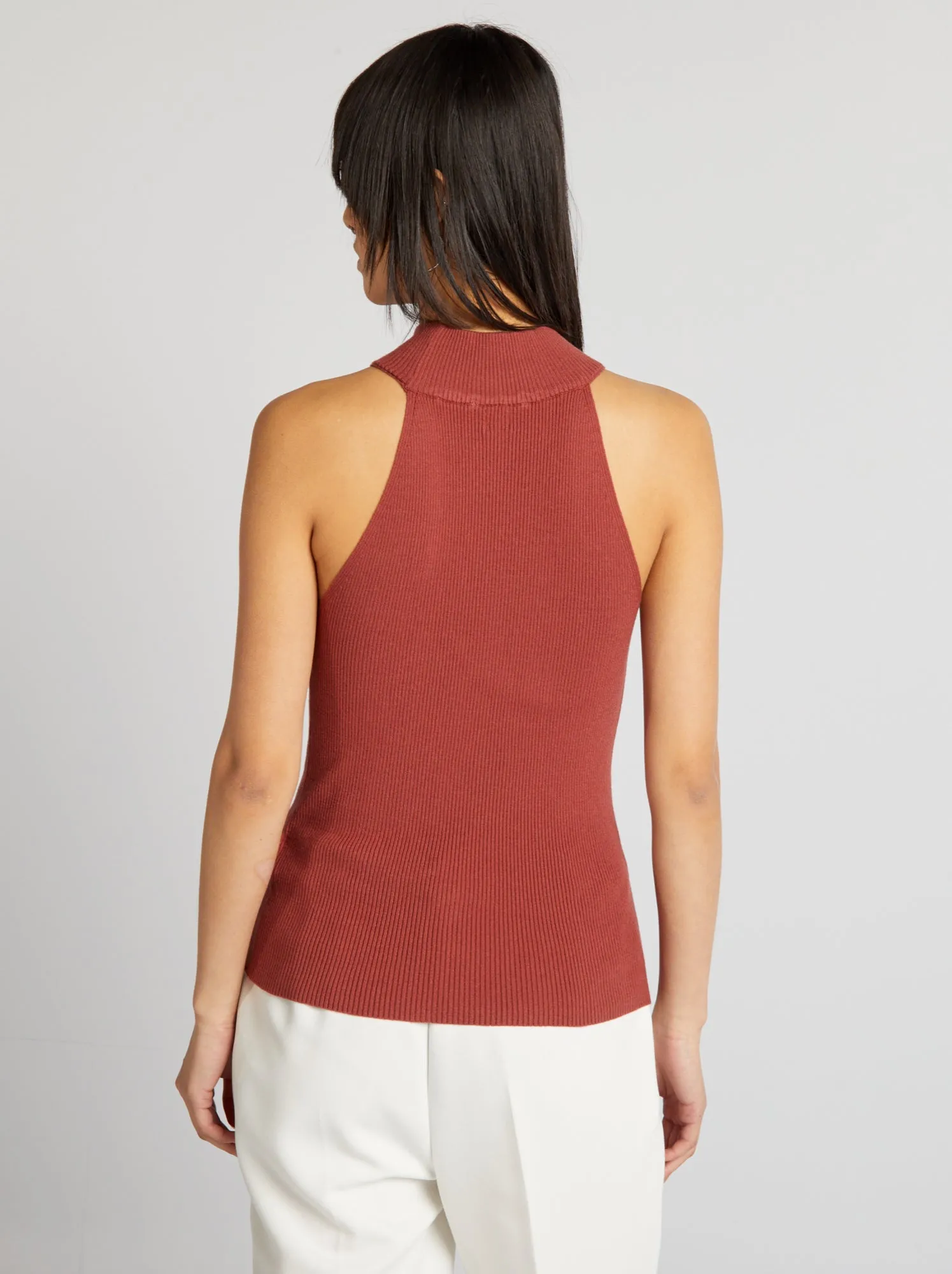 Pullover senza maniche - ROSSO