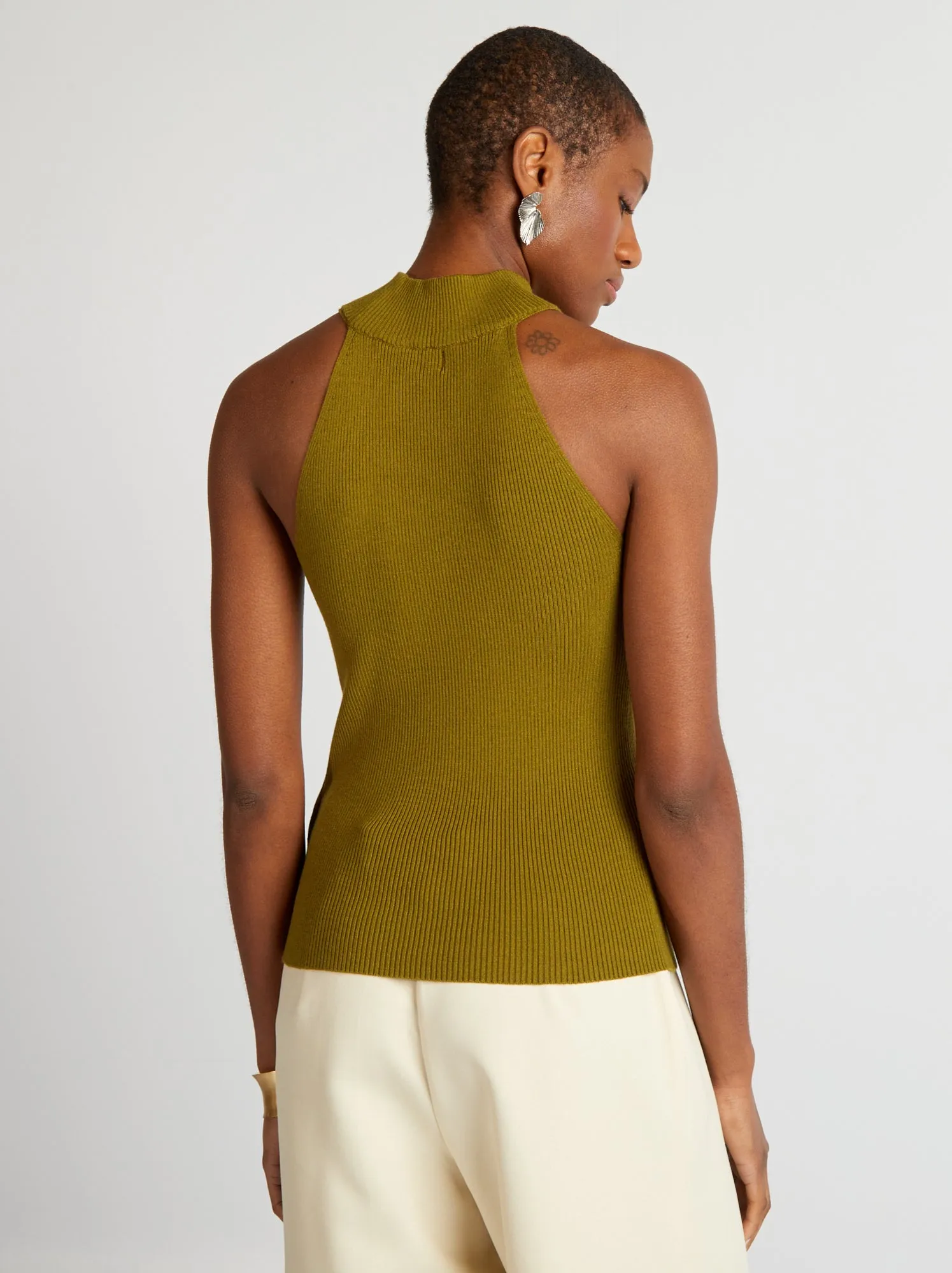 Pullover senza maniche - VERDE