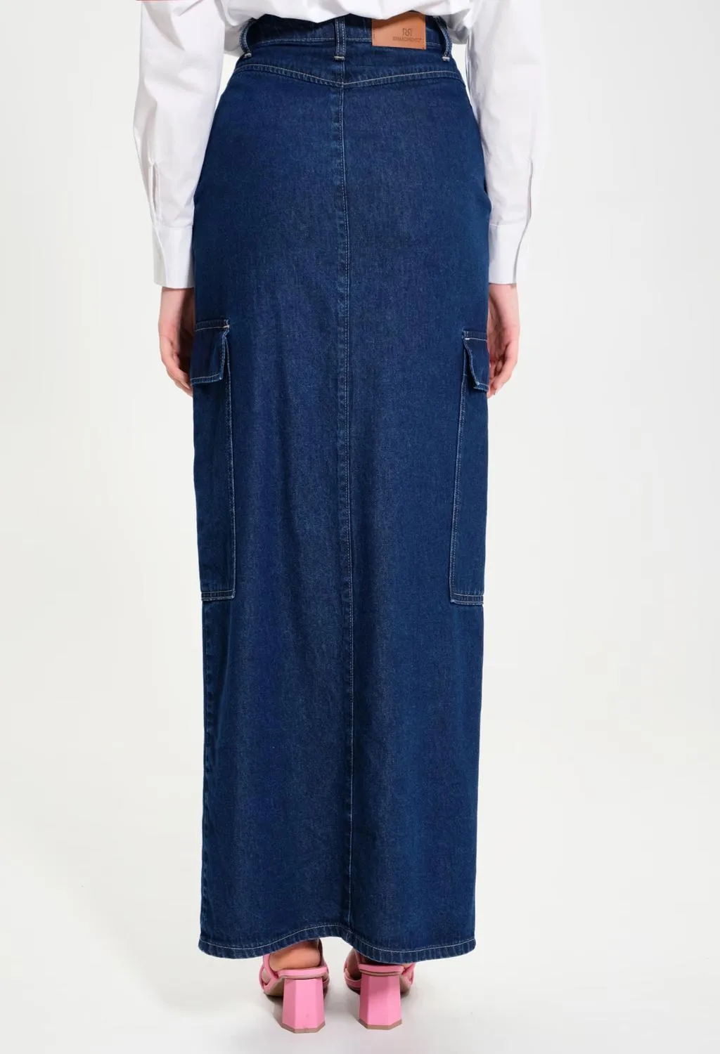 rinascimento  gonna lunga in denim